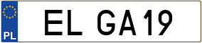 Truck License Plate